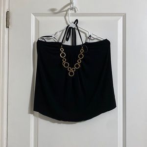 Candies black halter top size M NWT